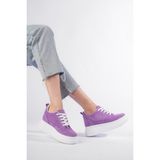 She BOY UZATAN KADIN İÇTEN GİZLİ TOPUKLU LİLA MOR SPOR AYAKKABI SNEAKER