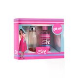 She Edt 50Ml+150Ml Body Mıst Women Gılf Set-Is Pretty Acık Pembe