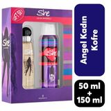 She Is An Angel EDT 50 ml Kadın Parfüm + 150 ml Deodorant Sprey Seti