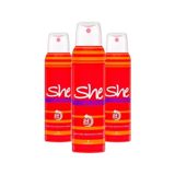 She Is Love 3x150 ml Kadın Sprey Deodorant