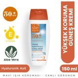 She Myra Yüksek Koruyucu Yüz Güneş Kremi 150 ml Tüm Cilt Tipleri Için