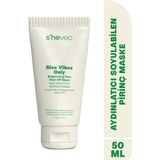 S'he Vec Aydınlatıcı, Leke Karşıtı ve Nemlendirici Soyulabilen Vegan Pirinç Maske 50 ml Rice Vibes Only