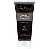 SHEA MOISTURE Afrika siyah sabun bambu odun kömürü vücut ovma pul pul pul pul, 6 ons