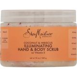 Shea Moisture Aydınlatıcı El Vücut Fırçaları Donuk Cilt Hindistan Cevizi Ebegümeci Zalimsiz Cilt Bakımı Için 12 Oz