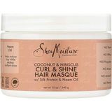 Shea Moisture Coconut & Hibiscus Bukle Kontrolü Ve Parlaklık Saç Maskesi 340gr - 1