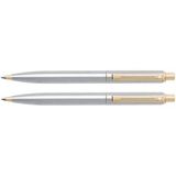 Sheaffer 325-9 Sentınel Parlak Krom Gövde Ve Altın Klips Tükenmez-Versatil Kalem Seti