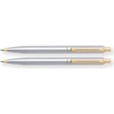 Sheaffer 325-9 Sentinel Tükenmez Kalem & Versatil Kalem Set Krom Altın - Çok Renkli