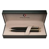 Sheaffer 327-9 Sentınel Mat Siyah Gövde Altın Rengi Klips Tükenmez-Versatil Kalem Seti