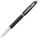 Sheaffer 9317-0 Shfr 100 Mat Siyah Mavi Gövde Krom Kapak Nikel Klips Dolma Kalem