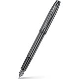 Sheaffer 9375-0 100 Serisi Dolmakalem M Uç Kalem Koyu Gri - Altın - Sarı