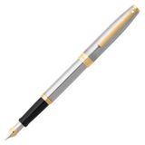 Sheaffer 9473-0 Sagaris Krom Gövde Ve Kapak,Altın Renkli Klips Dolma Kalem