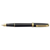 Sheaffer Prelude Siyah Mat Gövde ve Kapak Altın Kaplama Klips Dolma Kalem