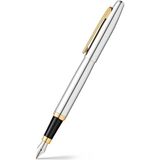Sheaffer Vfm 9422 Parlak Krom Dolma Kalem, Altın Kaplama Süslemeli - Orta - 1 - 0