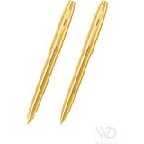 Sheaffer - WizDesign 100 Serisi Dolmakalem + Roller Altın Set ( İsme Özel Seçeneği - Hediyelik )
