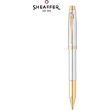 Sheaffer - WizDesign 9340-1 100 Serisi Roller Kalem Parlak Krom Altın ( İsme Özel Seçeneği - Hediyelik )