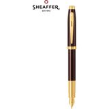 Sheaffer - WizDesign 9370-0 100 Serisi Dolmakalem Kahverengi Altın (M) ( İsme Özel Seçeneği - Hediyelik )