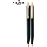 Sheaffer - WizDesign Sentinel Siyah-Altın Tükenmez Kalem + Versatil Kalem Seti | Isme Özel Kalem
