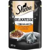 Sheba 24x85 gr Pouch Hindili Yetişkin Kedi Konservesi