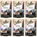 Sheba 6x85 gr Pouch Somon Balıklı Yetişkin Kedi Konservesi