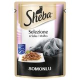 Sheba Pouch 85 gr Sos İçinde Somon Balıklı Yetişkin Kedi Konservesi
