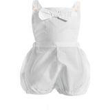 Shecco Babba Bebek Fiyonklu Şort Tulum - 3 Ay - Beyaz
