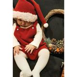 Shecco Babba Bebek Noel Şort Tulum Şapka Takım Polar 0-3 Yaş Varyantlı - 0 - 3 Ay - Kırmızı