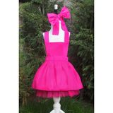 Shecco Babba Fuşya Kız Çocuk Tütü Elbise Bandana Takım 1-8 Yaş - 1 Yaş