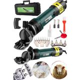 Sheep Clipper Alman 9800 W Hard Çift Metal Şanzıman Koyun Keçi Kırkım Makinesi Ağır Hizmt Devir Ayarlı Bakır Sargı