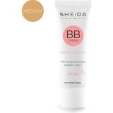 Sheida BB Krem Aydınlatıcı Etkiyle Karma Ciltler İçin C Vitamini İçeren 30 ml