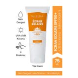 Sheida Ecran Solaire SPF 50 75 ml Leke Karşıtı Nemlendirici ve Koruyucu Yüz Güneş Kremi