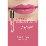Sheida Long Lasting Uzun Süre Kalıcı Mat Likit Ruj - Yoğun Pigment & E Vitaminli Formül No:07