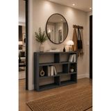 Sheila Concept Oslo Antrasit Ikili Modüler Çok Amaçlı Yatay Raf Ünitesi | Dresuar | Kitaplık | Konsol | Dekoratif Düzenleyici | Tv Ünitesi | Çiçeklik