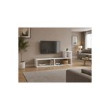 Sheila Concept OSLO Beyaz Modüler Çok Amaçlı Raf Ünitesi | TV Ünitesi | Kitaplık | Konsol | Dekoratif Düzenleyici | Çiçeklik |