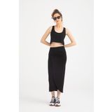 SHEISMONO Ultra Soft Anvelop Etek Siyah