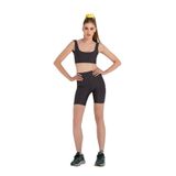SHEISMONO Yüksek Bel Toparlayıcı Biker Tayt Füme (Füme/XS)