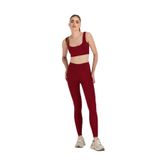 SHEISMONO Yüksek Bel Toparlayıcı Spor Tayt Bordo (Bordo/M)