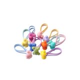 SHEKER HOME Kız Çocuk Ve Kız Bebek Mickey Mouse Candy Lastik Toka Seti - 6 Adet