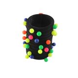 SHEKER HOME Neon Renkli Boncuklu Lastik Toka Seti – Kız Çocuk Saç Aksesuarı (2 cm | 8 Adet)