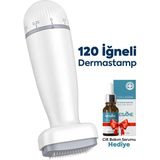 Sheland 120 Titanyum İğneli Ayarlanabilir İğne Ölçülü (0.25-2.0mm) Dermastamp Derma Stamp Dermaroller Roller
