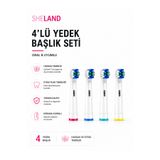Sheland Oral Care Oral B Uyumlu 4’lü Yedek Başlık