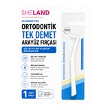 Sheland Oral Care Pro Ortodontik Tek Demet Arayüz Fırçası Hassas Temizlik Tekli