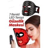 Sheland Pro Kumandalı 7 Renk Led Yüz Maskesi Esnek Silikon Yüz Şekline Göre Şekillenen Yüz Maskesi