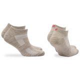 SHELDON LC Düşük Kesim Merino Yünü Outdoor Yürüyüş Çorapları 2'li Paket Krem 35/38