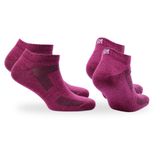 SHELDON LC Düşük Kesim Merino Yünü Outdoor Yürüyüş Çorapları 2'li Paket Magenta 35/38