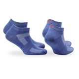 SHELDON LC Düşük Kesim Merino Yünü Outdoor Yürüyüş Çorapları 2'li Paket Mavi 35/38