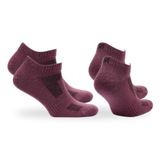 SHELDON LC Düşük Kesim Merino Yünü Outdoor Yürüyüş Çorapları 2'li Paket Rose 35/38