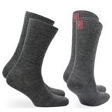 SHELDON Merino Yünü Outdoor Yürüyüş Çorapları 2'li Paket Gri 35/38