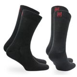 SHELDON Merino Yünü Outdoor Yürüyüş Çorapları 2'li Paket Siyah 35/38