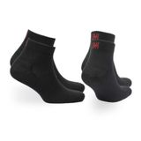 SHELDON QTR Çeyrek Kesim Merino Yünü Outdoor Yürüyüş Çorapları 2'li Paket Siyah 35/38