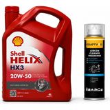 Shell Helix Hx3 20W-50 Motor Yağı 4 Litre + Klima Bombası 200 Ml
